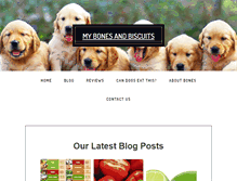 Tablet Screenshot of mybonesandbiscuits.com